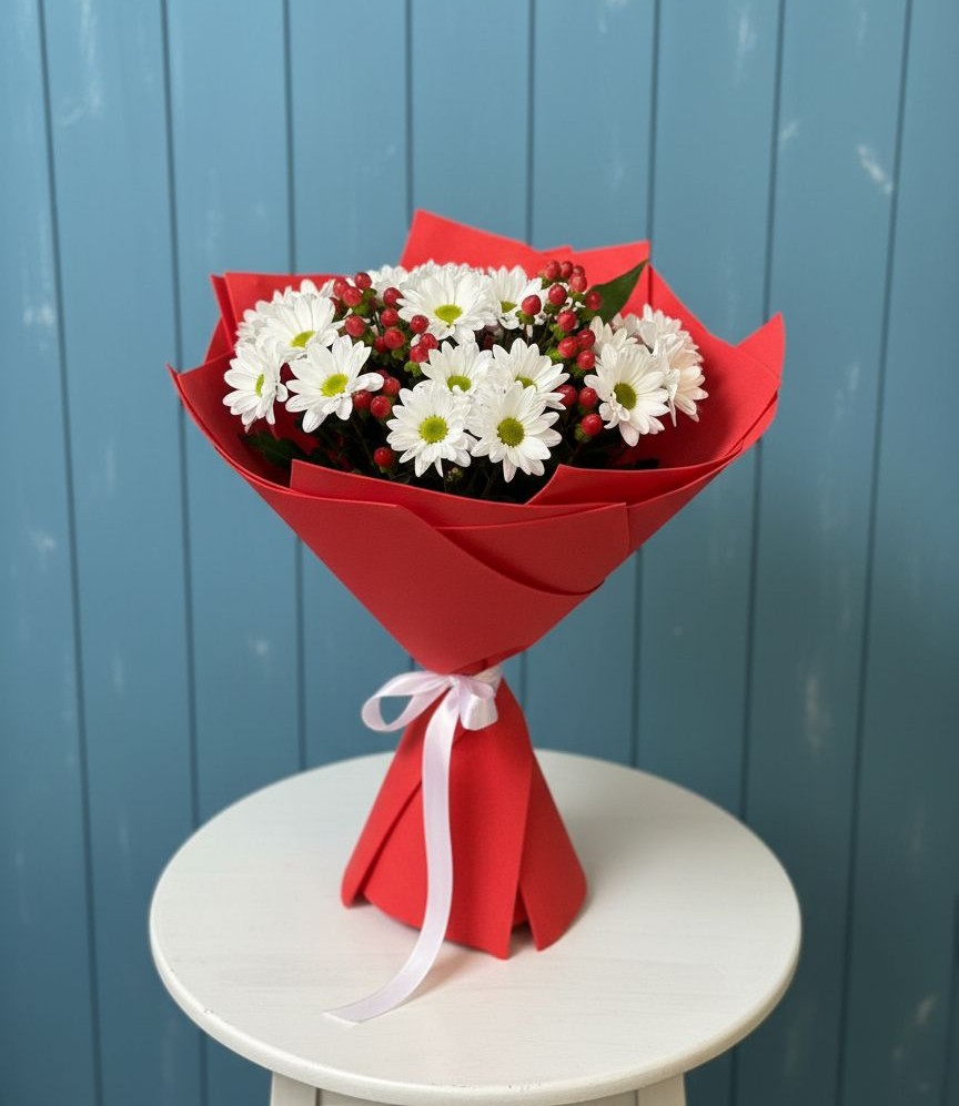 Букет цветов из: Хризантемы в Колычево