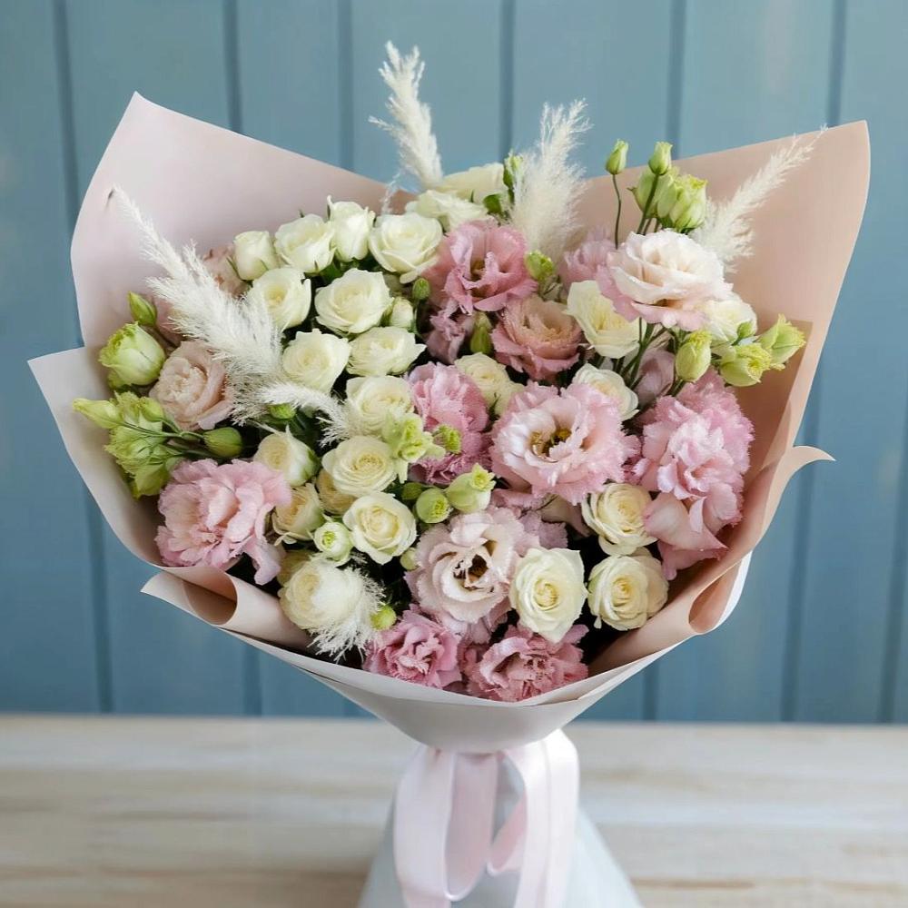 Букет цветов из: Альстромерии и Розы в Колычево