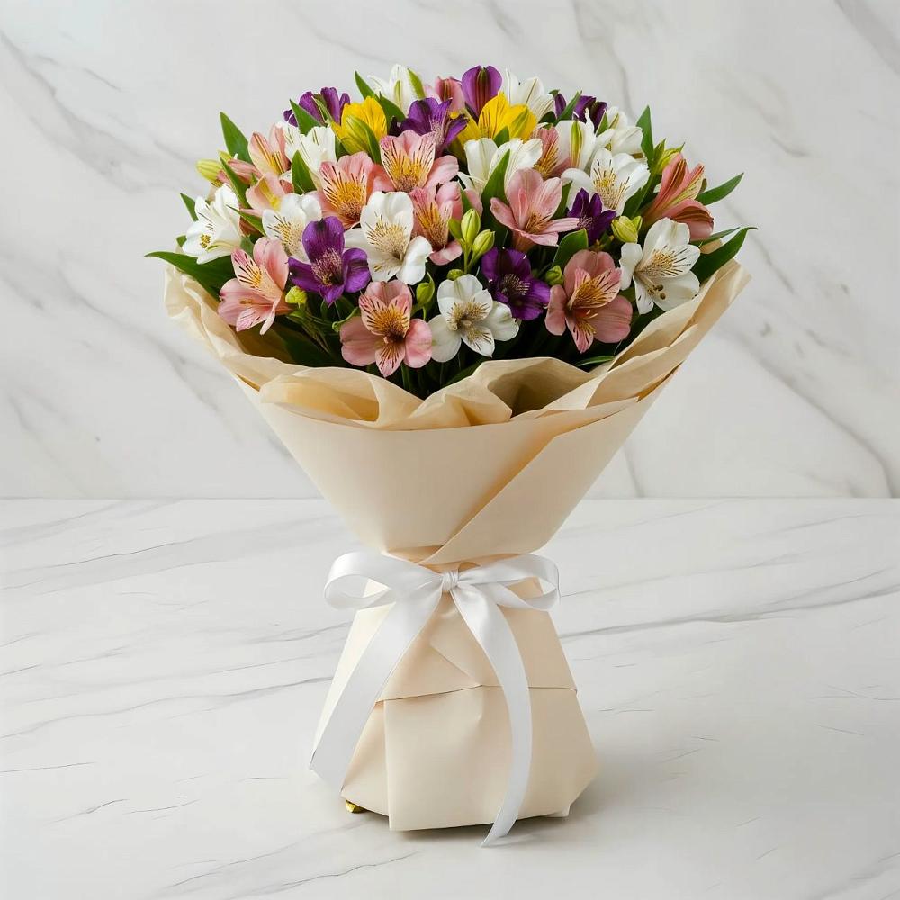 Букет цветов из: Альстромерии в Колычево