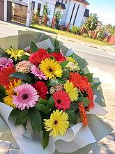 Букет цветов из:  Герберы #REPLACE_PRED# Колычево