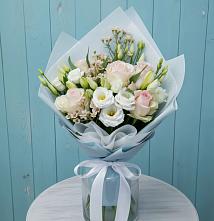 Букет цветов из:  Розы и Лизиантусы #REPLACE_PRED# Колычево