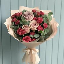 Букет цветов из:  Гвоздики и Розы #REPLACE_PRED# Колычево