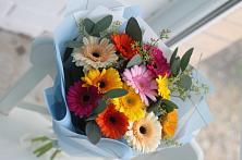 Букет цветов из:  Герберы #REPLACE_PRED# Колычево