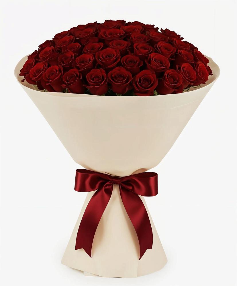 Букет 101 Бордовая роза Блэк Бакарра в Колычево