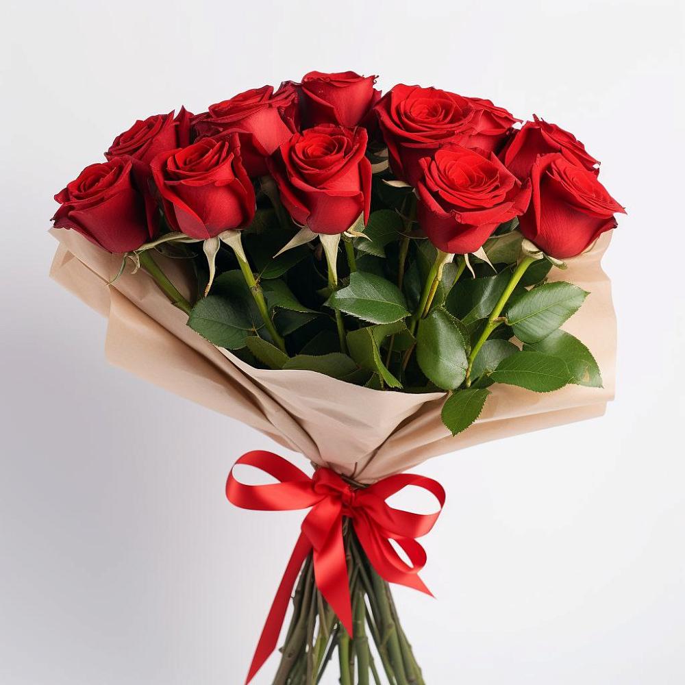 Букет 11 Красных роз Эдлесс Лав в Колычево