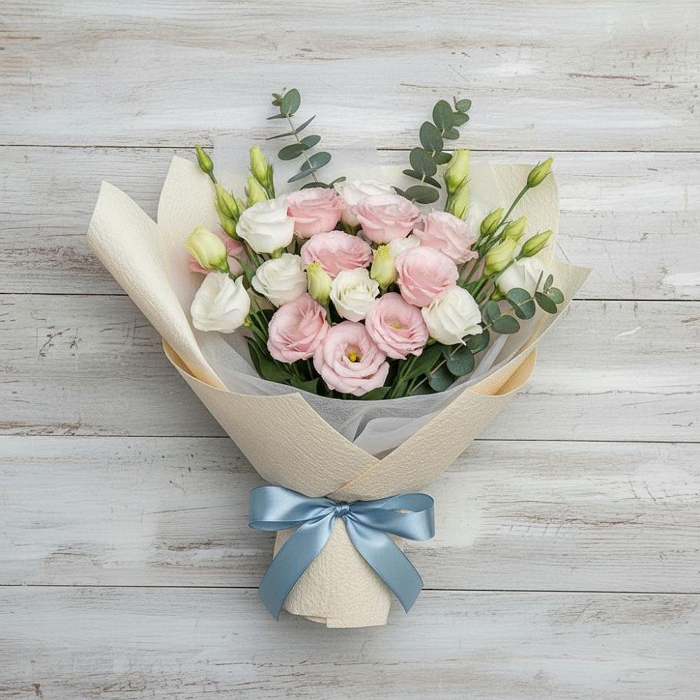 Букет цветов из: Лизиантусы в Колычево